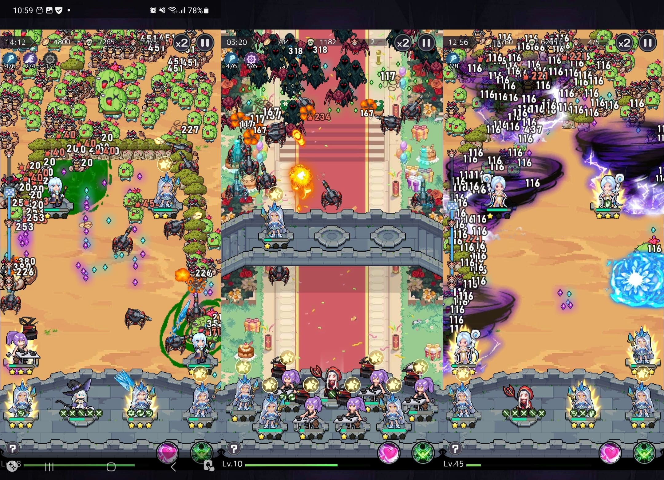 ドット魔女のプレイ画面