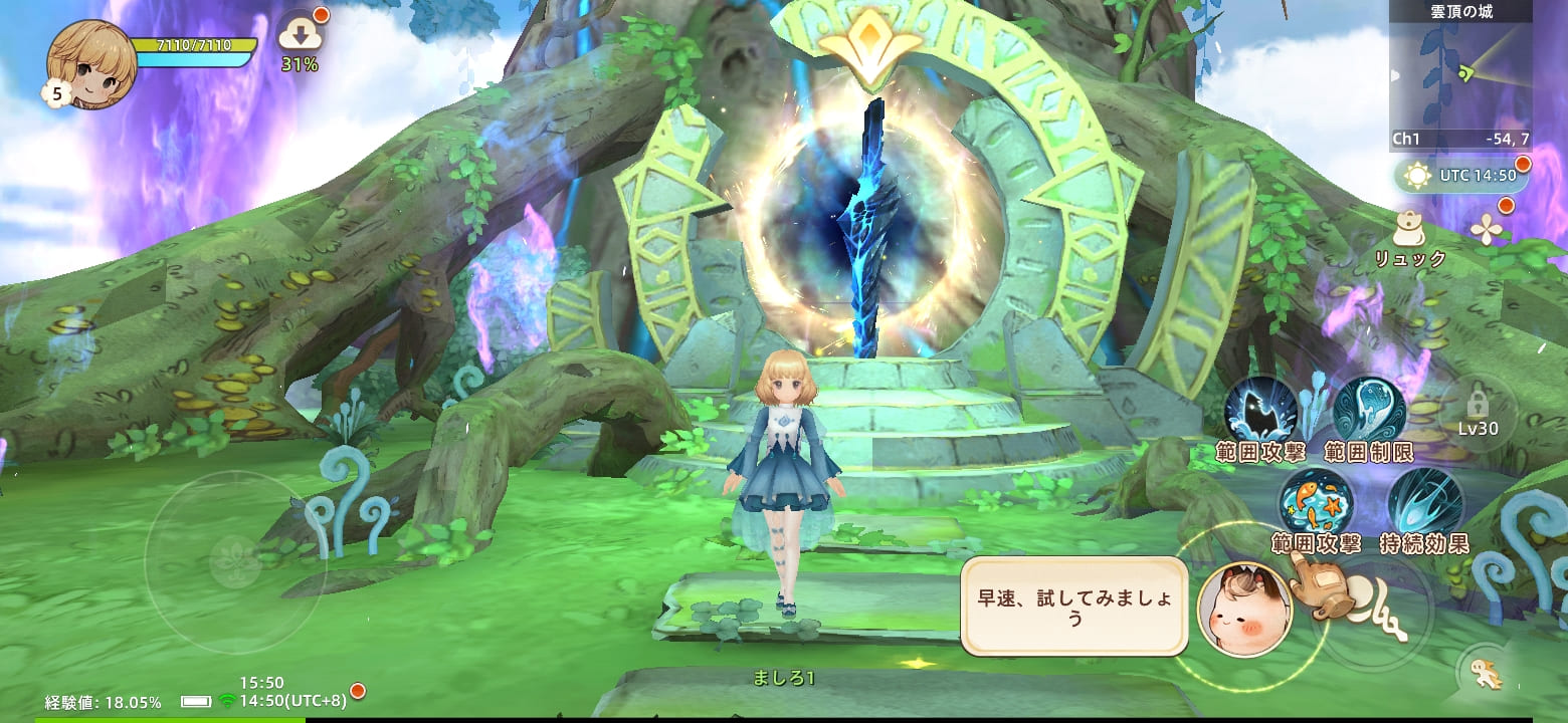 Tree of Savior: Neverlandのプレイ画面