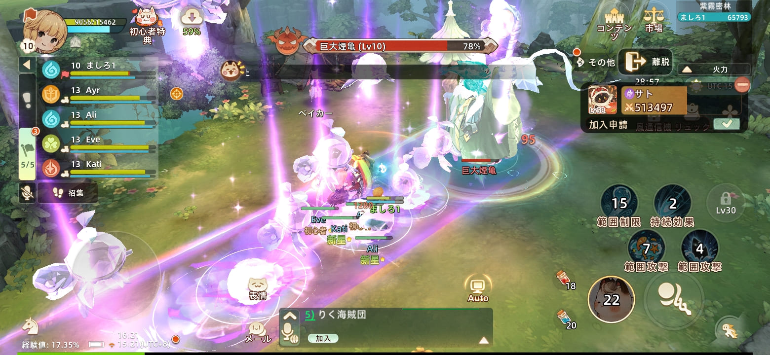 Tree of Savior: Neverlandのプレイ画面